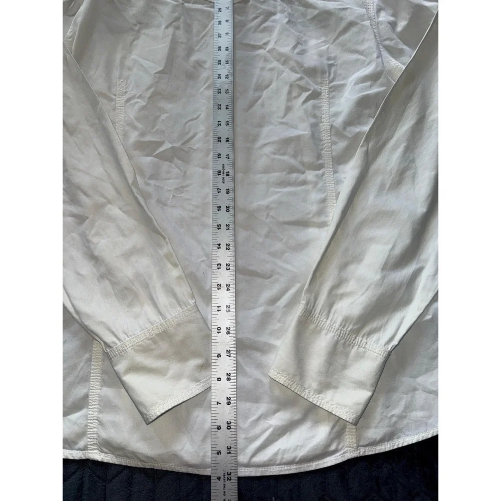 True Religion Men's White Western Pearl Snap Shirt Size 2XL‎